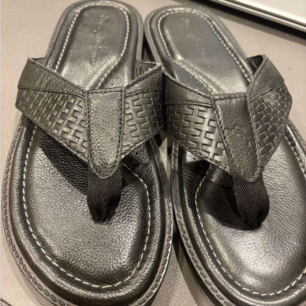 Tommy Bahama Black Flip-Flops